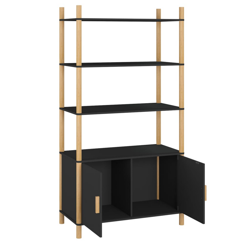vidaXL Highboard Black 31.5"x15.7"x60.2" Engineered Wood