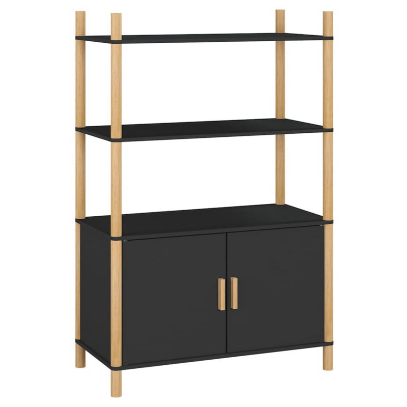 vidaXL Highboard Black 31.5"x15.7"x47.6" Engineered Wood