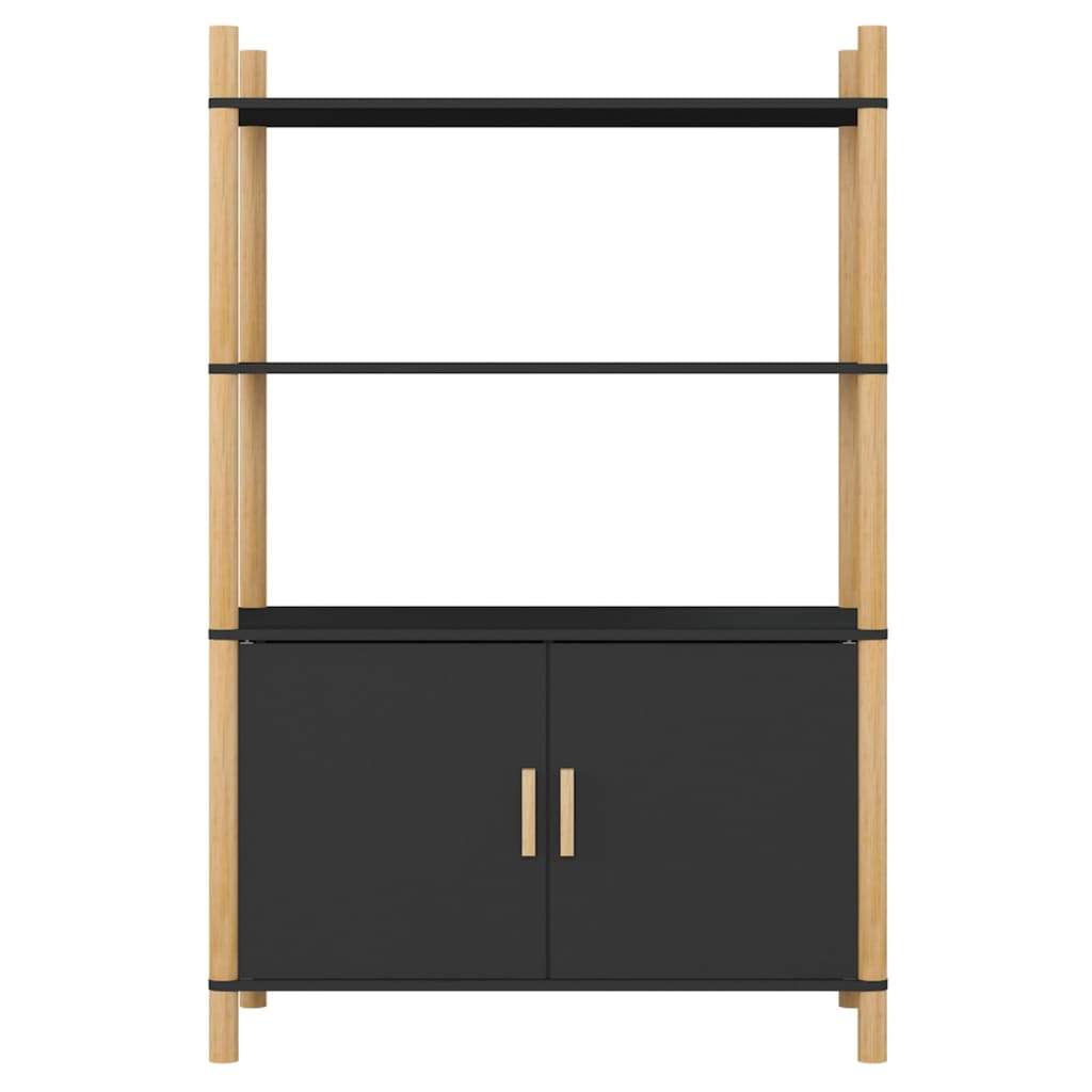 vidaXL Highboard Black 31.5"x15.7"x47.6" Engineered Wood