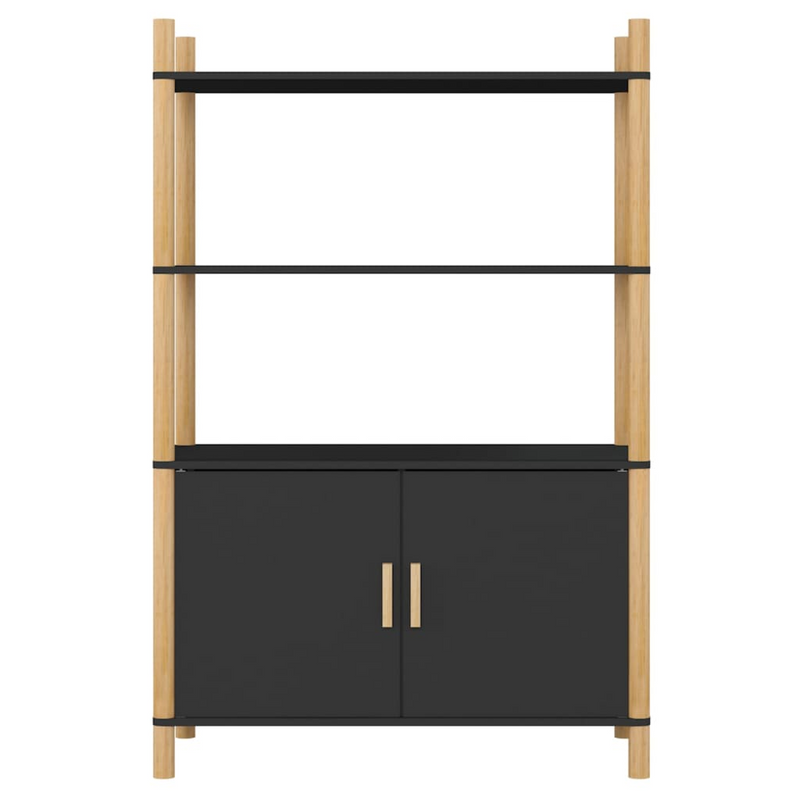 vidaXL Highboard Black 31.5"x15.7"x47.6" Engineered Wood