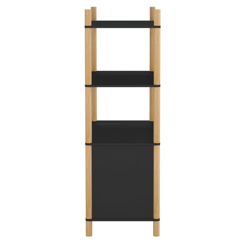 vidaXL Highboard Black 31.5"x15.7"x47.6" Engineered Wood