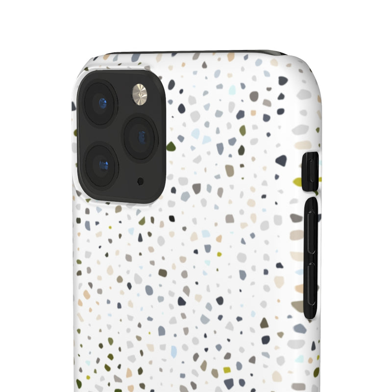 White terrazzo phone case, modern phone case, cute phone case, minimalist phone case, abstract phone case, phone cases, iphone cases, iphone, boho phone case, cute phone cases, geometric phone case, phone case ideas, iphone case, terrazzo phone case, accessories aesthetic, aesthetic phone, apple products, boho style phone case, snap case, cell phone cases, cute geometric phone case, teen phone cases, best cell phone cases, trendy cases, iPhone phone case, samsung cases, trendy phone case