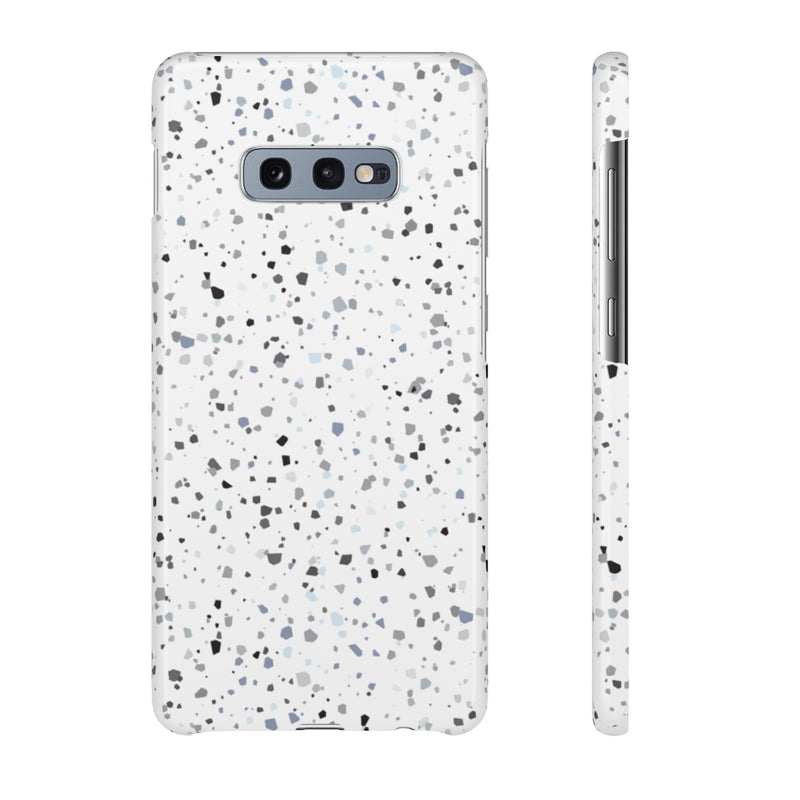 White Terazzo Phone Case