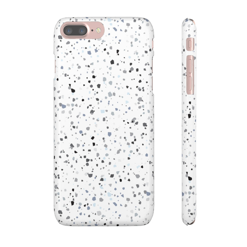 White Terazzo Phone Case