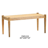 Elena Eyelet Cane Bench