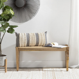 Elena Eyelet Cane Bench
