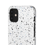 White Terazzo Phone Case