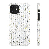 White Terrazzo Phone Case