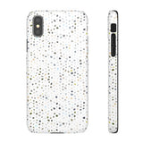 White Terrazzo Phone Case