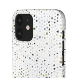 White Terrazzo Phone Case
