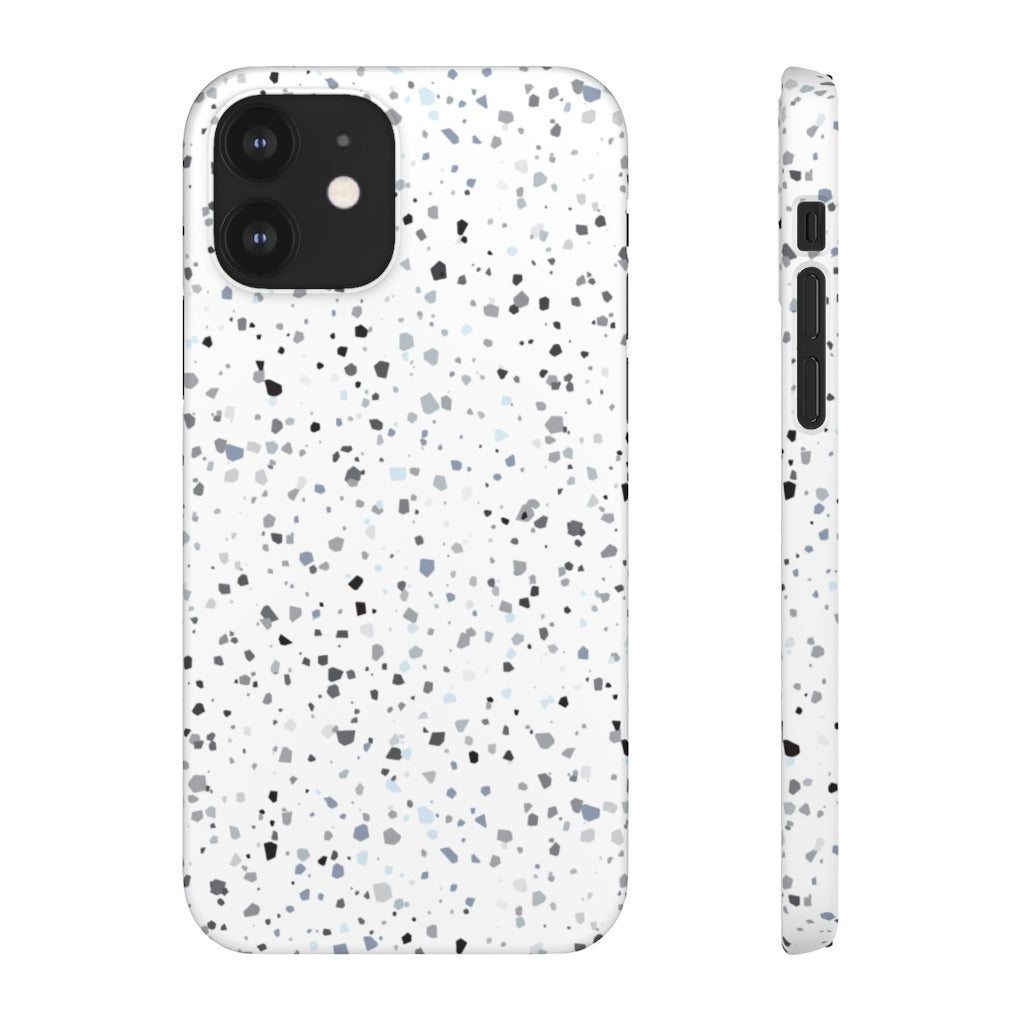 White Terazzo Phone Case
