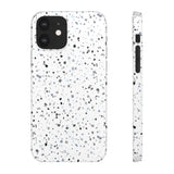 White Terazzo Phone Case