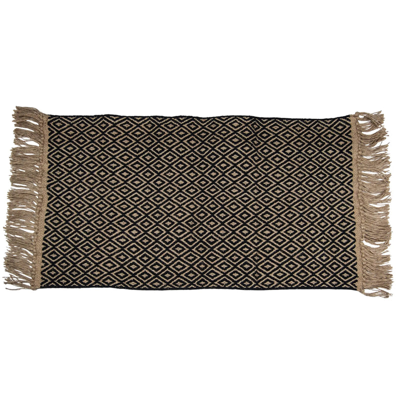 2x3 Hand Woven Junie Rug Black