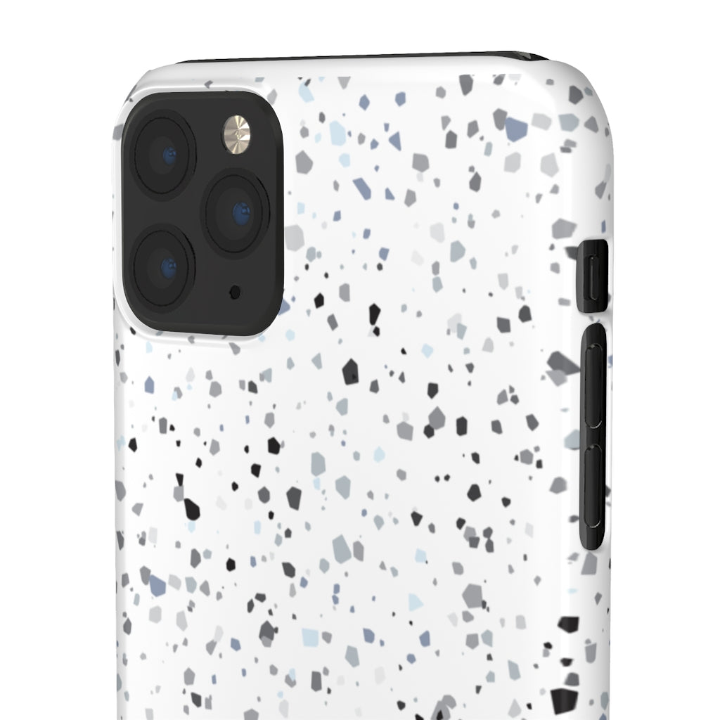 White Terazzo Phone Case