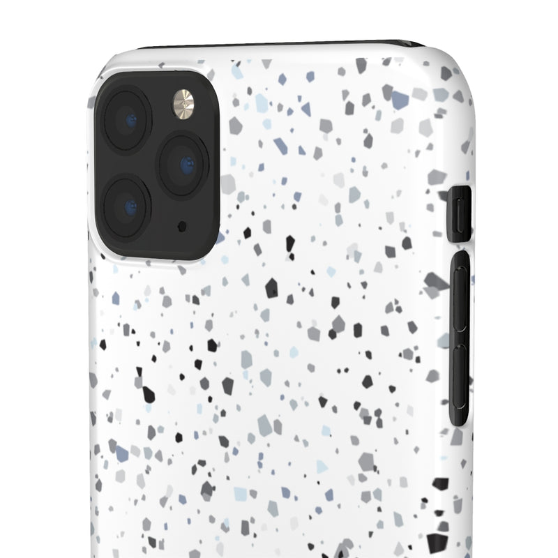 White Terazzo Phone Case