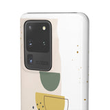 Mid Century Modern Phone Case in Yellow/Green/Pink