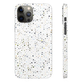 White Terrazzo Phone Case