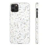 White Terrazzo Phone Case