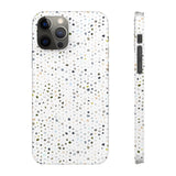 White Terrazzo Phone Case