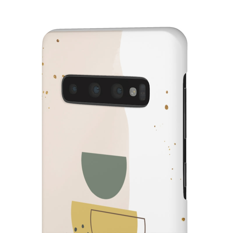 Mid Century Modern Phone Case in Yellow/Green/Pink