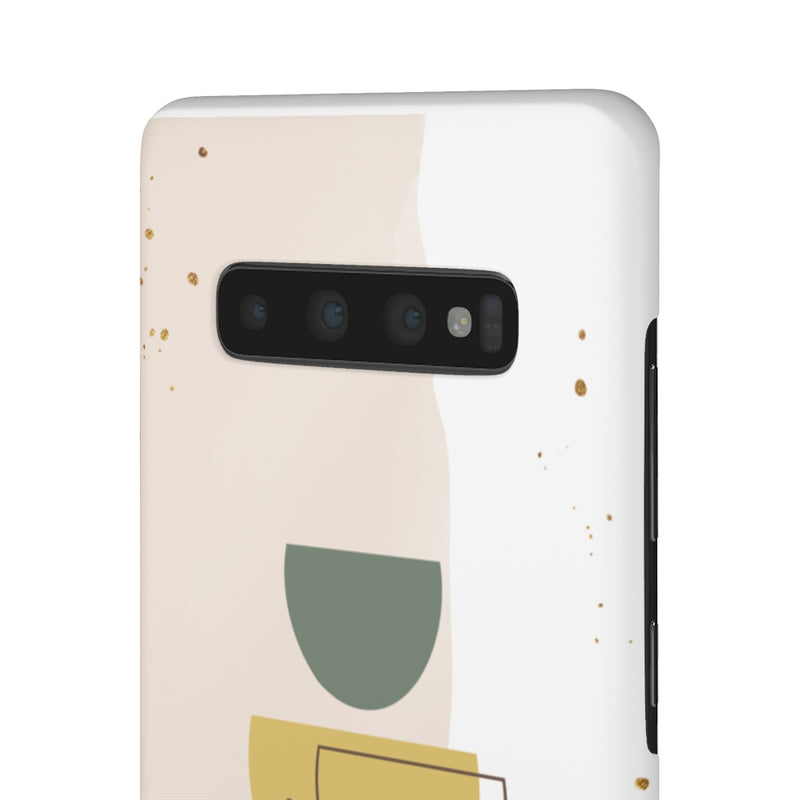 Mid Century Modern Phone Case in Yellow/Green/Pink