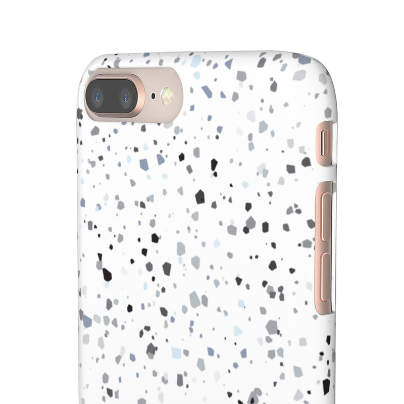 White Terazzo Phone Case