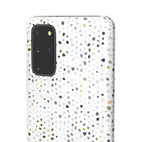 White Terrazzo Phone Case
