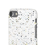 White Terrazzo Phone Case