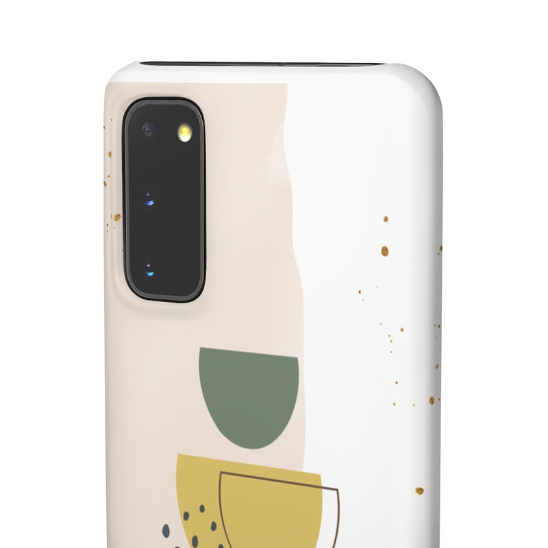 Mid Century Modern Phone Case in Yellow/Green/Pink