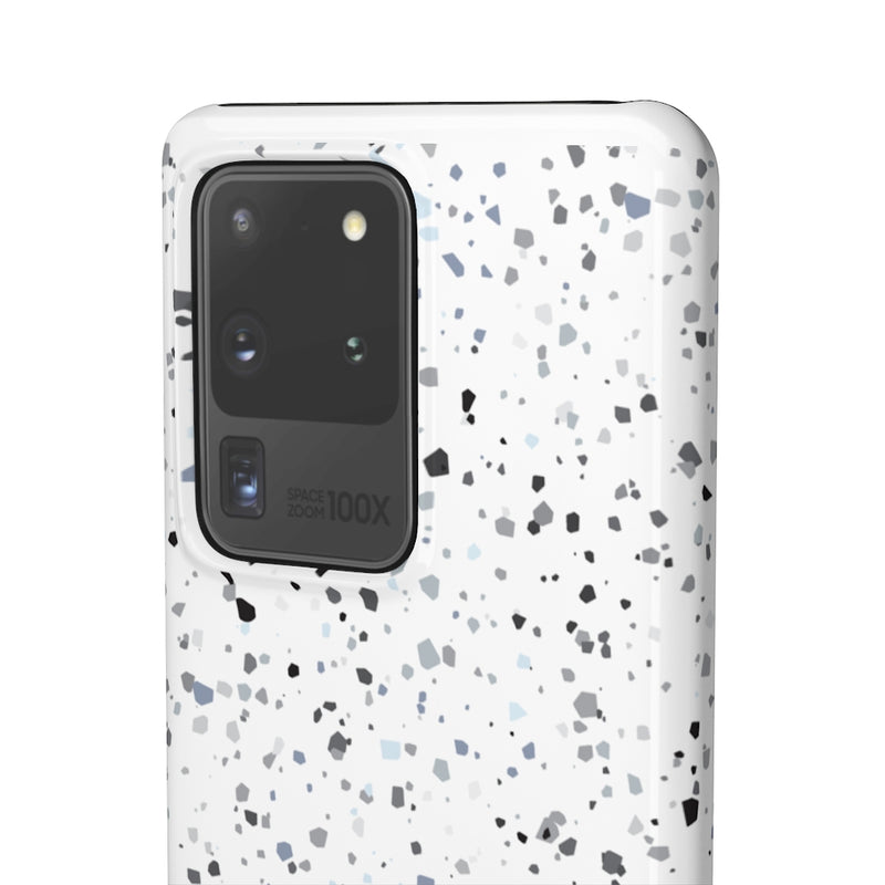 White Terazzo Phone Case