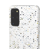 White Terrazzo Phone Case