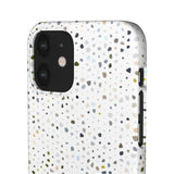 White Terrazzo Phone Case