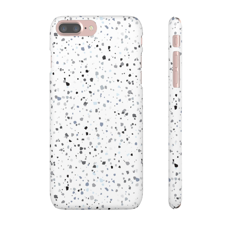 White Terazzo Phone Case