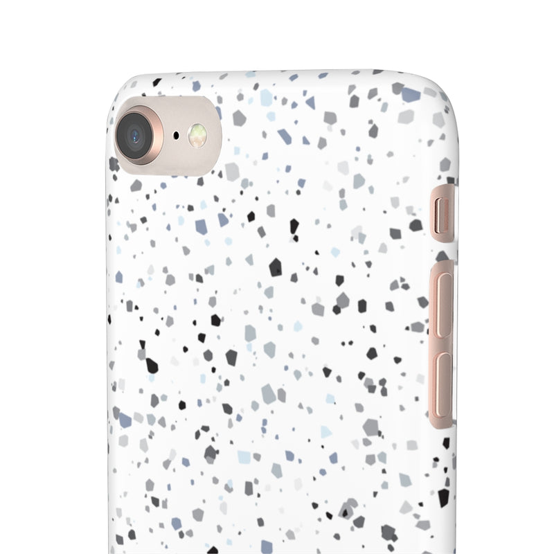 White Terazzo Phone Case