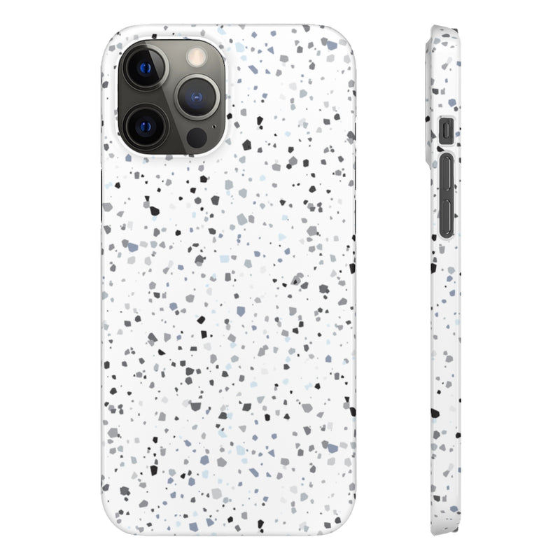White Terazzo Phone Case