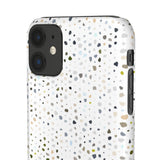 White terrazzo phone case, modern phone case, cute phone case, minimalist phone case, abstract phone case, phone cases, iphone cases, iphone, boho phone case, cute phone cases, geometric phone case, phone case ideas, iphone case, terrazzo phone case, accessories aesthetic, aesthetic phone, apple products, boho style phone case, snap case, cell phone cases, cute geometric phone case, teen phone cases, best cell phone cases, trendy cases, iPhone phone case, samsung cases, trendy phone case