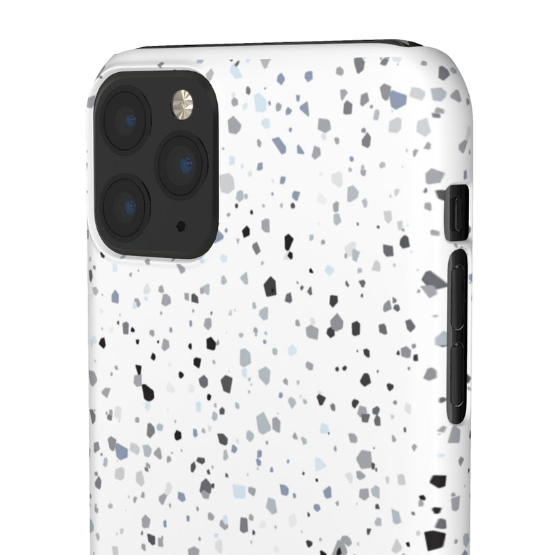 White Terazzo Phone Case