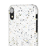 White Terrazzo Phone Case