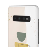 Mid Century Modern Phone Case in Yellow/Green/Pink
