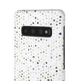 White Terrazzo Phone Case