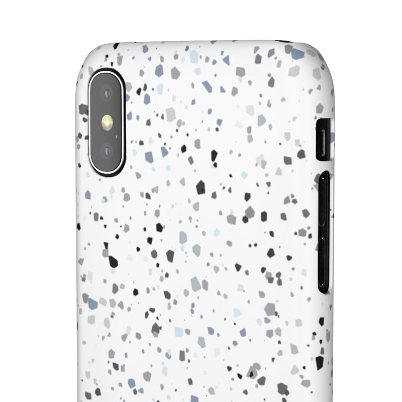 White Terazzo Phone Case