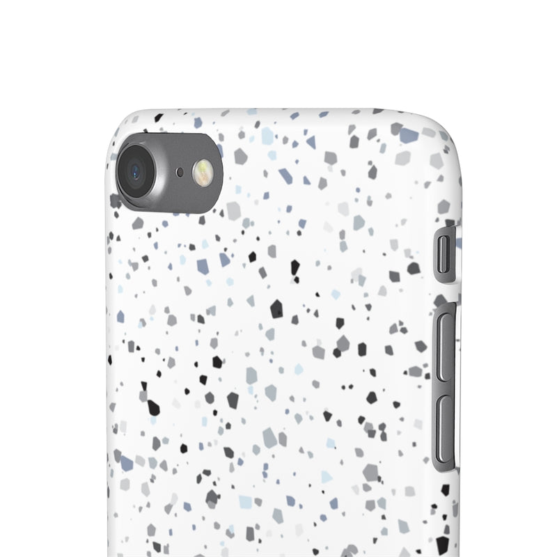 White Terazzo Phone Case