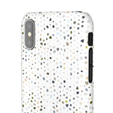 White Terrazzo Phone Case