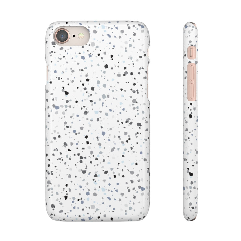 White Terazzo Phone Case
