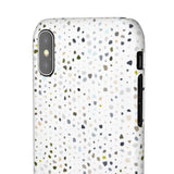White Terrazzo Phone Case
