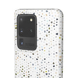 White Terrazzo Phone Case