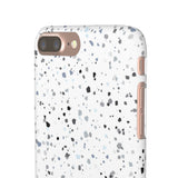 White Terazzo Phone Case