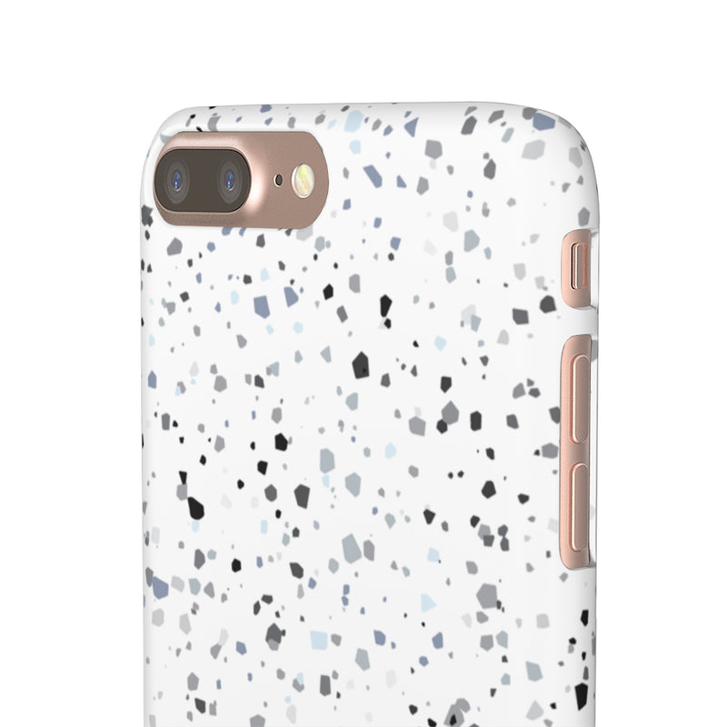 White Terazzo Phone Case