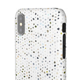 White Terrazzo Phone Case