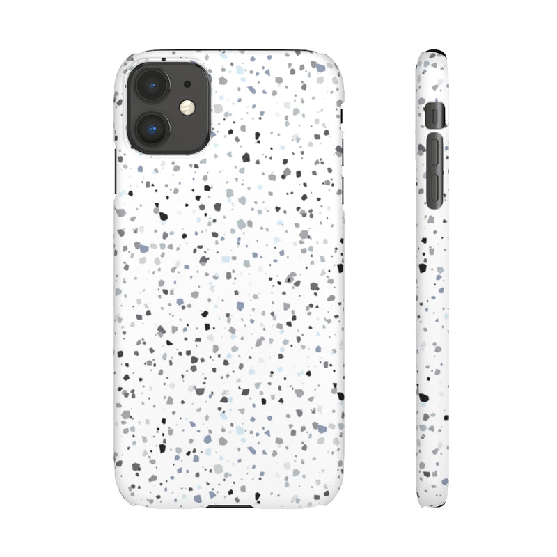 White Terazzo Phone Case